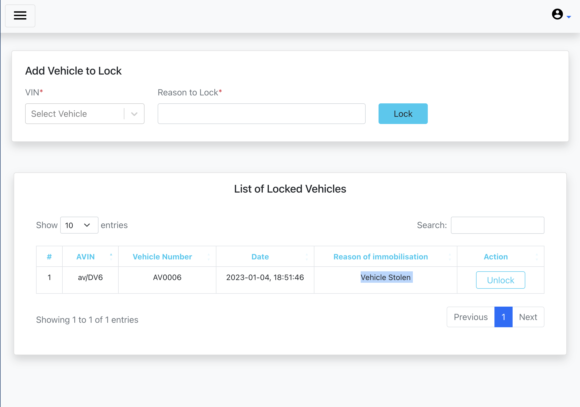 Vehicle remote locking